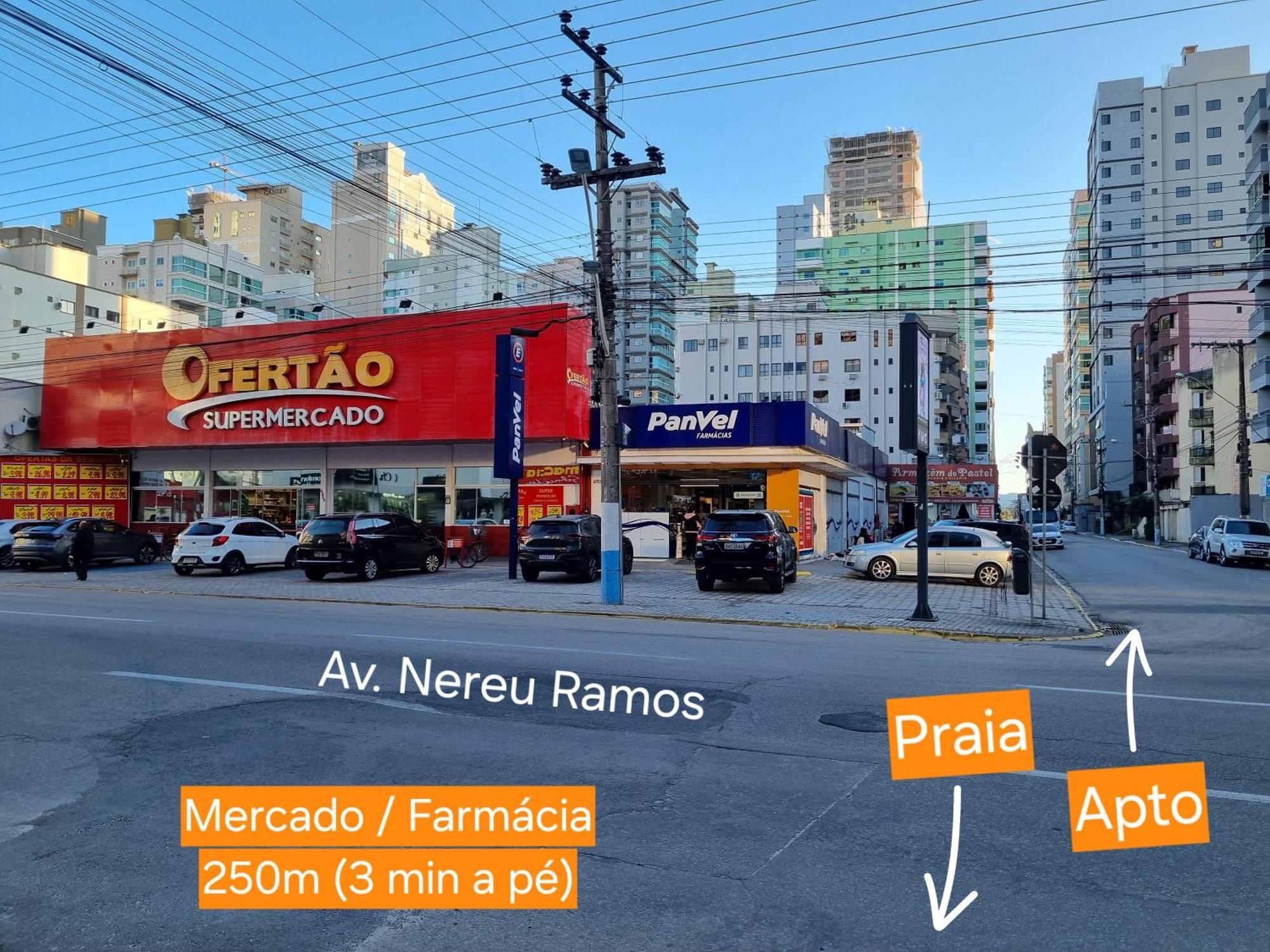 Uma Quadra E Meia Do Mar Ar Wifi Smart Tv Itapema Bagian luar foto